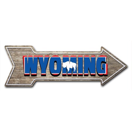 Wyoming Arrow Decal Funny Home Decor 18in Wide